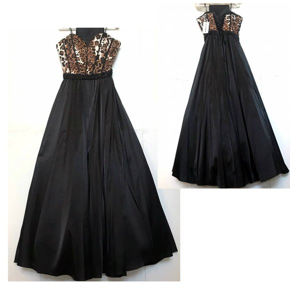 NOX ANABEL Dresses Nwt Nox Anabel Corset Boned Leopard Print Formal